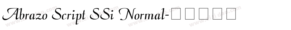 Abrazo Script SSi Normal字体转换
